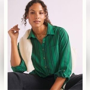 NWT Maeve Anthropologie Striped Blouse